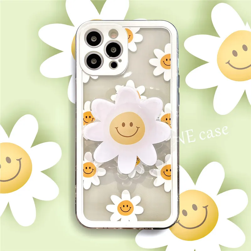 

Easterm 7G Ins Fresh Smiley Daisy 11Promax Cases For Apple Xsmax 12 XR 8Plus SE 11Pro 12Promax 12Mini 7P Protectable Phone Case