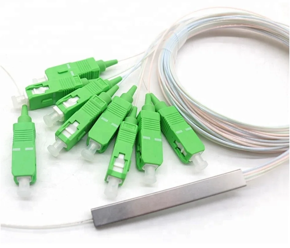 20 шт./лот Gpon Epon волоконно-оптический ПЛК сплиттер 1x8 SC/APC SC/UP Cconnector | Мобильные