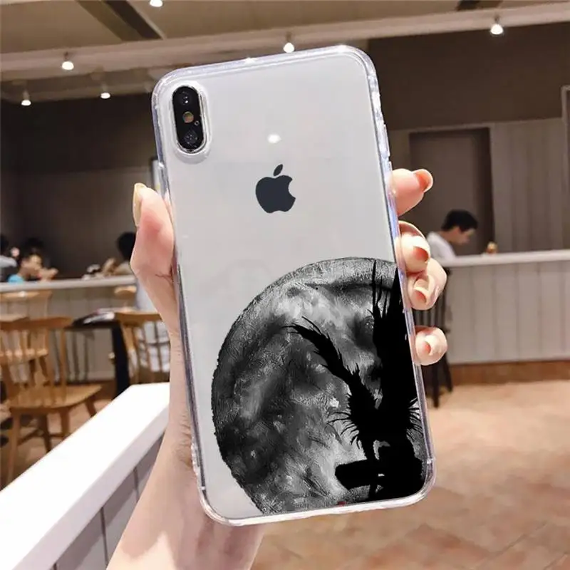 

Anime Manga Death Note Ryuk Phone Cases Transparent soft For iphone 5 5s 5c se 6 6s 7 8 11 12 plus mini x xs xr pro max