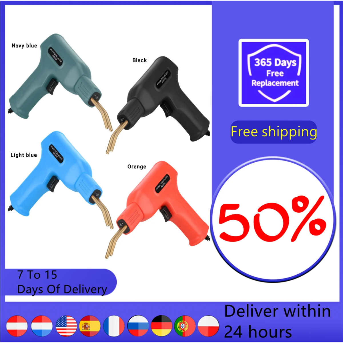 

Handy Plastic Welder Hot Stapler Welding Machine Soldering Iron for Plastic Staple PVC Repairing Machine Car Bumper Repair Tools