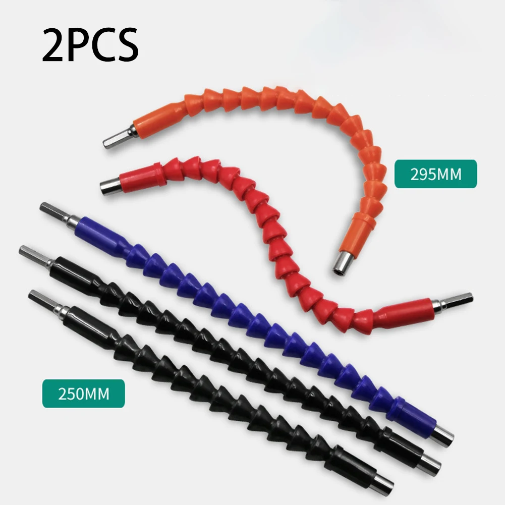 

2pcs Flexible Shaft Flexible Drill Extension Bits PVC Plastic Useful Durable