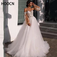herburnl puff sleeves wedding dress sweeheart a line boho simple bridal gowns for women elegant 2022 vestido de noiva elegant