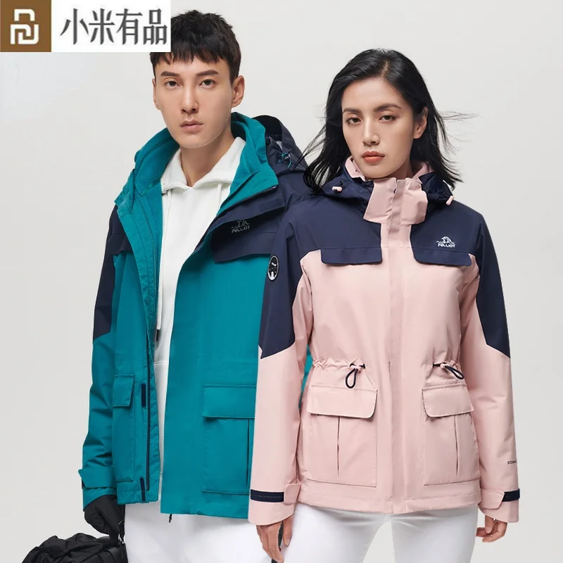 

Youpin PELLIOT Camping Tourism Jacket Women Men Winter Jacket Softshell Windbreakers Waterproof Warm Blazer Heated Coat