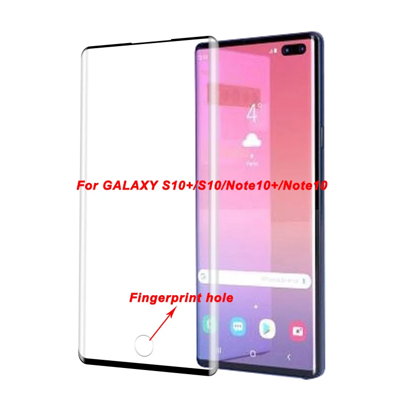 3D полное клейкое закаленное стекло для SAMSUNG S10 Plus 5G защитный чехол Galaxy S9 + S8 Note 9 8 10