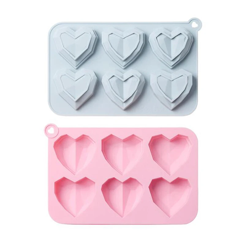 

Силиконовая форма для торта, 3D инструменты для выпечки в форме сердца, антипригарная форма для шоколада, форма для желе, конфет