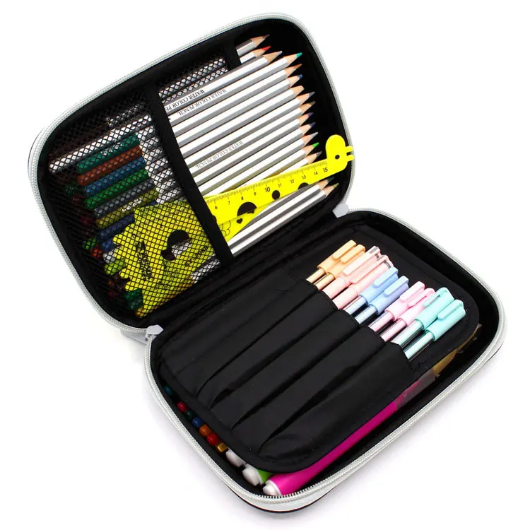 Пенал для мальчиков с мультипликационным большим 3D тираннозавром тигром