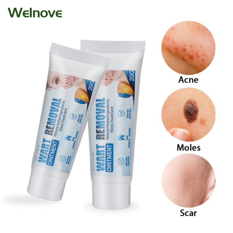 

1pcs 20g Warts Removal Cream Antibacterial Wart Treatment Ointment Skin Tag Remover Herbal Extract Corn Ointment Body Skin Care