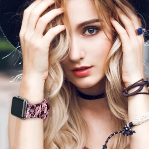 Elastic Watch Straps for apple watch scrunchie Bands Series 5 4 3 2 band 38mm 40mm 42mm 44mm Watchband for iwatch Bracelet loop