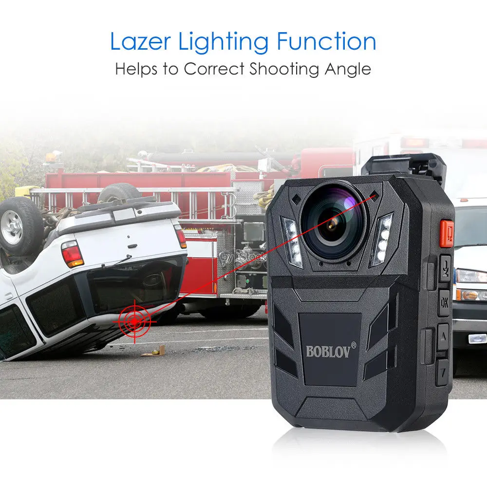 BOBLOV мини-камера с дистанционным управлением Полицейская камера процессором