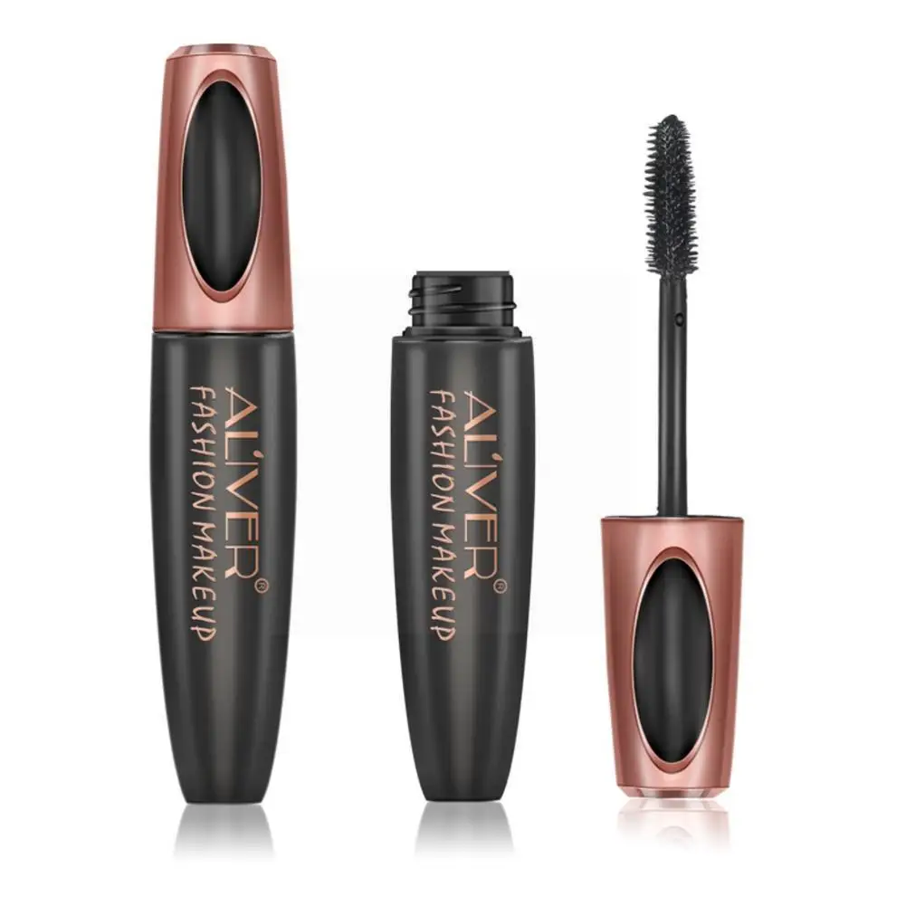 

Aliver 4d Silk Fiber Mascara Waterproof And Easy To Long Eyelash Natural Makeup Dry Thick Black Mascara Eyelash Soft U8t5