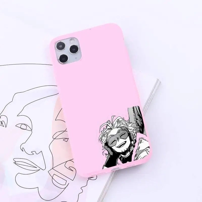 

My Hero Academia Midoriya Phone Case Candy Color for iPhone 6 7 8 11 12 s mini pro X XS XR MAX Plus