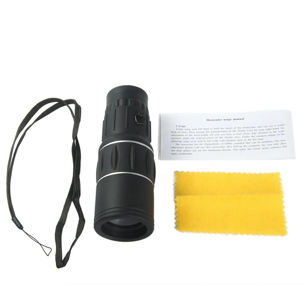 16x25 HD с высоким зумом монокуляр тактический телескоп оптический Spyglass Monocle большой