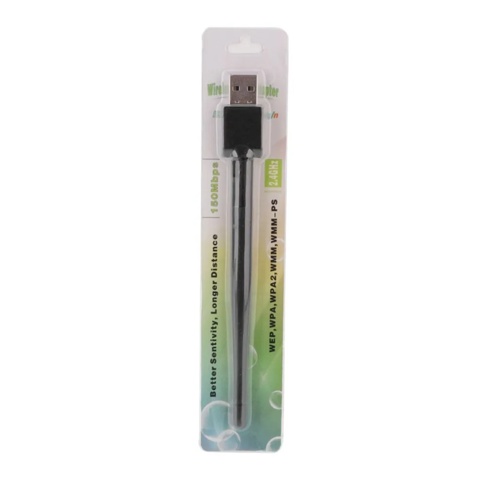 Rt5370 USB 2,0 150 Мбит/с WiFi антенна беспроводная сетевая карта 802.11b/g/n LAN адаптер с поворотная антенна