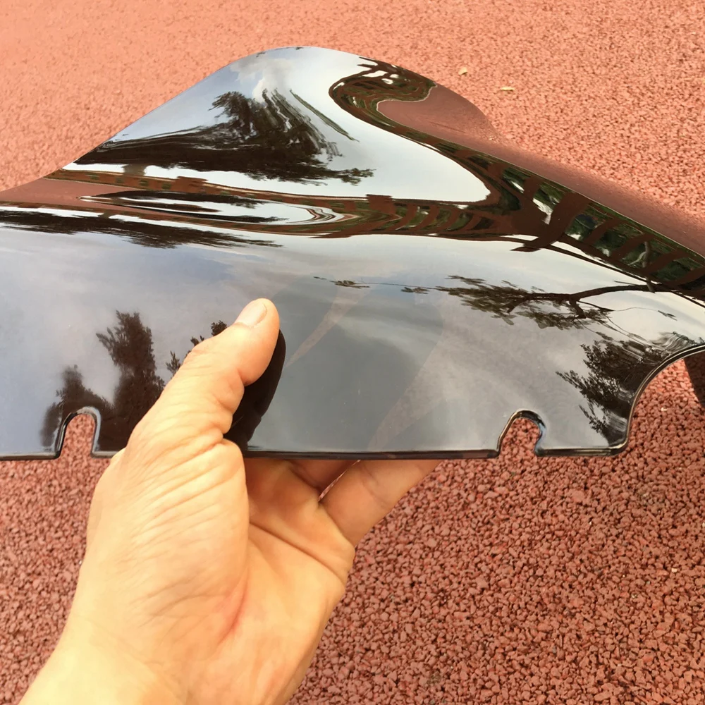 Мотоцикл 13 ''дымчато черный ветровое стекло отделка алюминиевая для Harley Touring