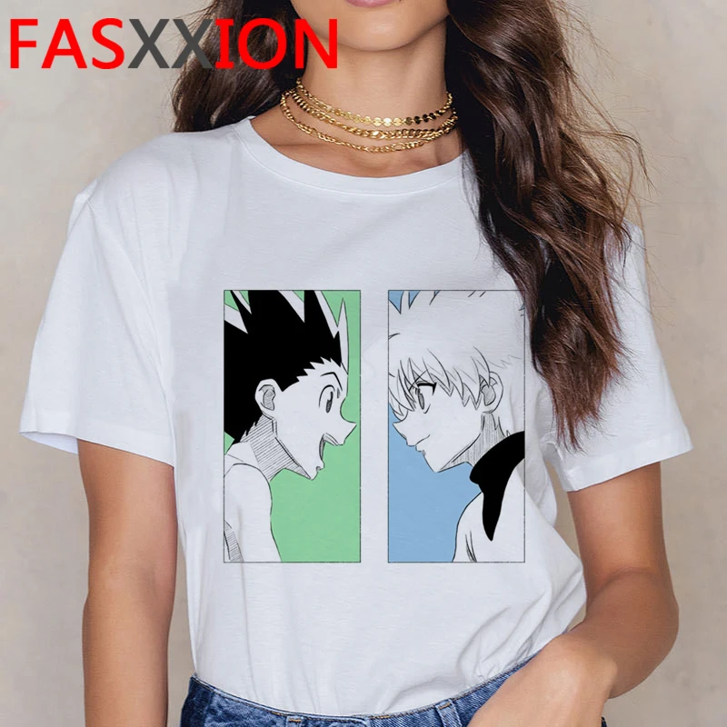 

Hunter x футболка с изображением охотника Футболка мужская Эстетическая kawaii harajuku ulzzang размера плюс футболка tumblr размера плюс