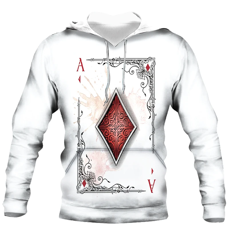 

2021 casual fashion poker 3D printing men's and women's sport shirts autumn and winter jackets S-6XLsudadera hombre