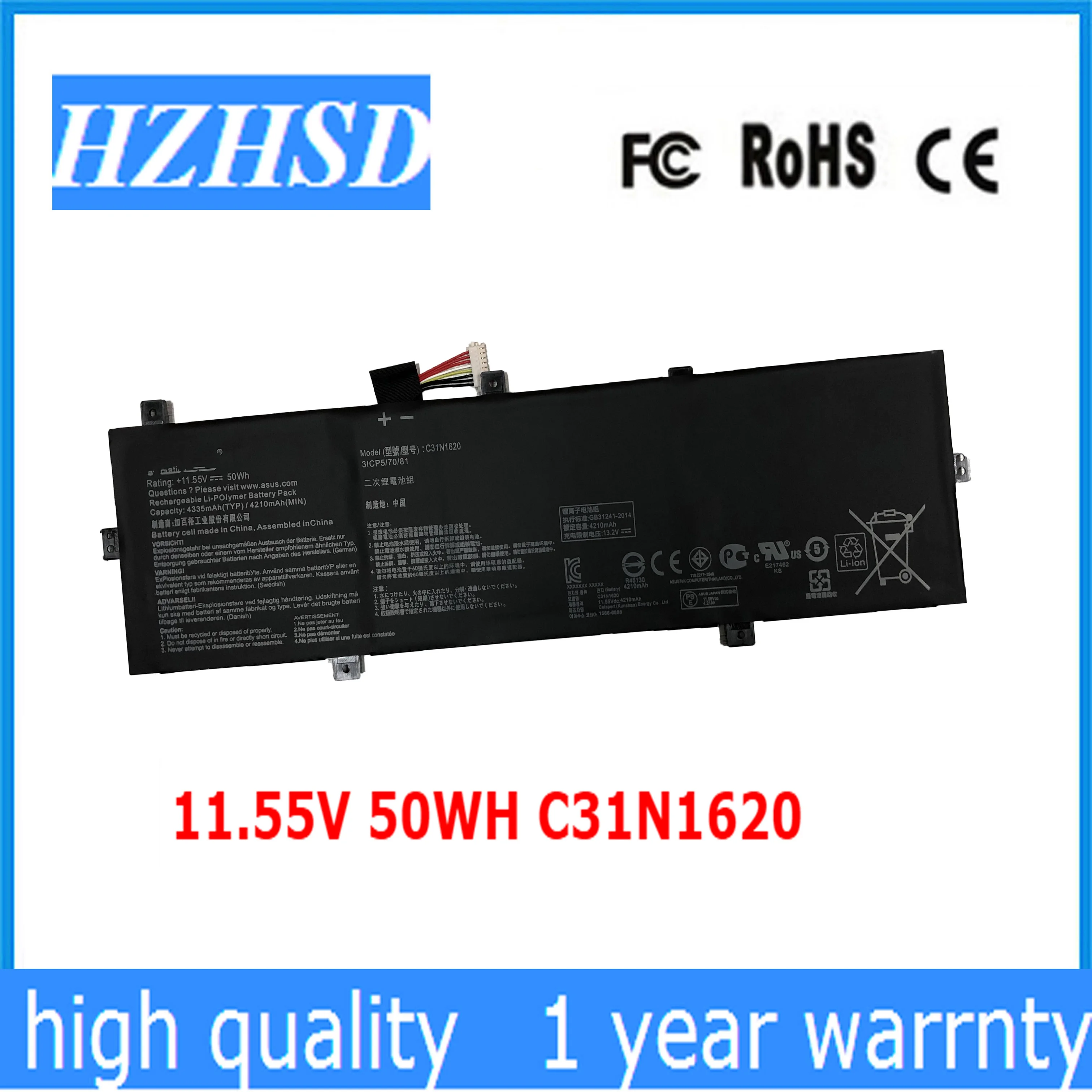 11 55 V 50WH C31N1620 оригинальный Аккумулятор для ноутбука Asus ZenBook UX430 UX430UQ UX430UQ-GV015T PRO PU404 |
