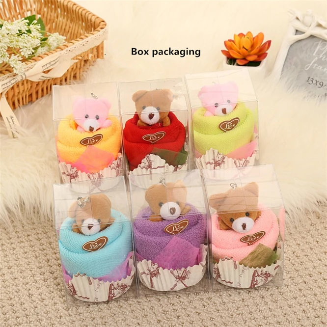 10 комплектов креативных полотенец 30x30 см мини-чашка с медведем набор для выпечки