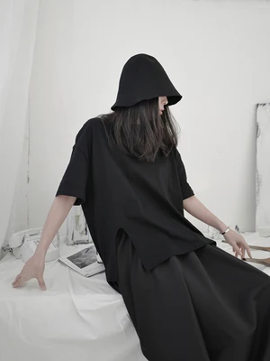 Футболка с короткими летними рукавами Женская необычная хлопковая рубашка