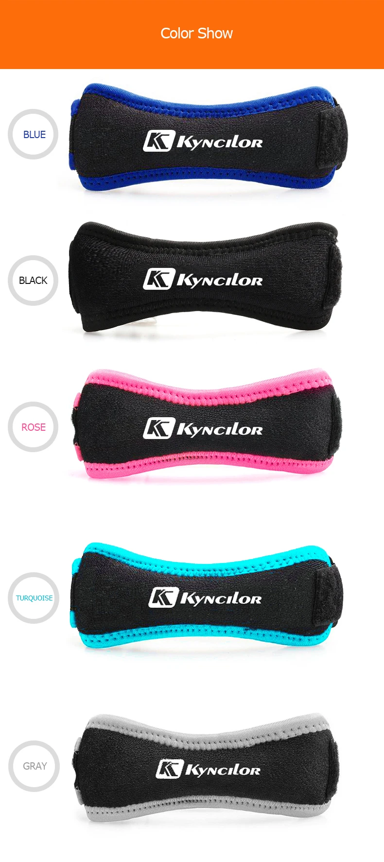 One Piece Adjustable Patella Knee Strap Brace Support Pad Pain Relief Band Stabilizer Hiking Soccer Basketball Volleyball Squats