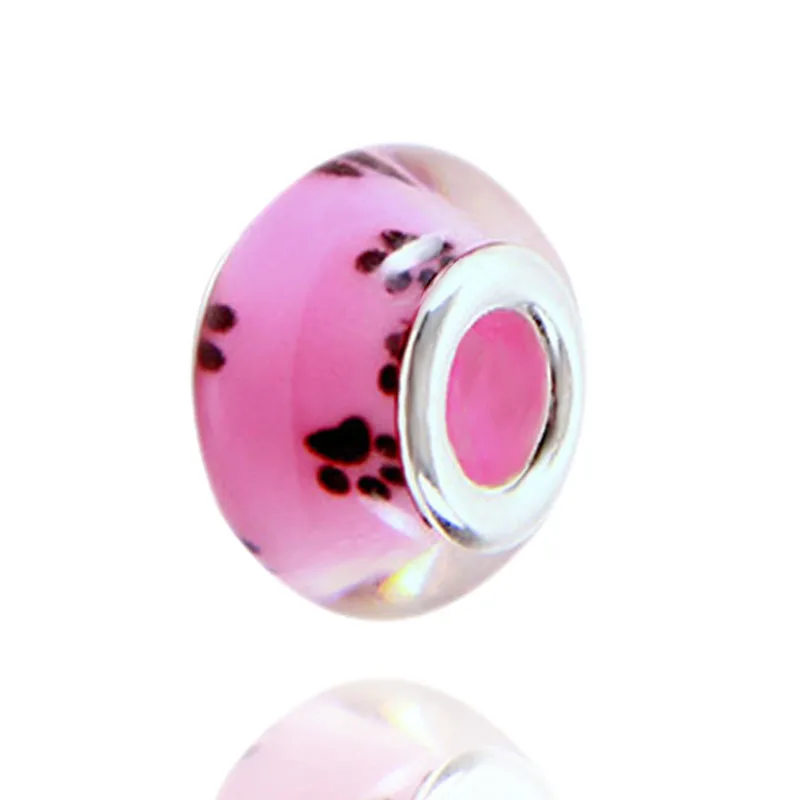 10 шт./лот браслет с пластмассовыми бусинами Аксессуары Коготь кота печати