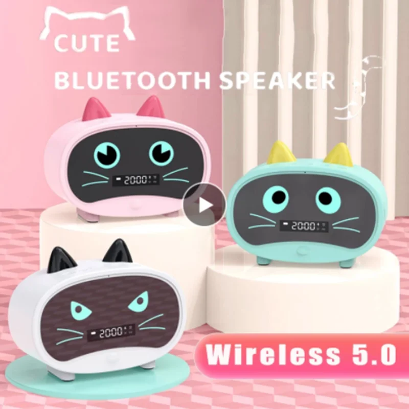 Беспроводной Bluetooth 5 0 стерео динамик Цифровой Будильник FM-радио s Портативный с USB