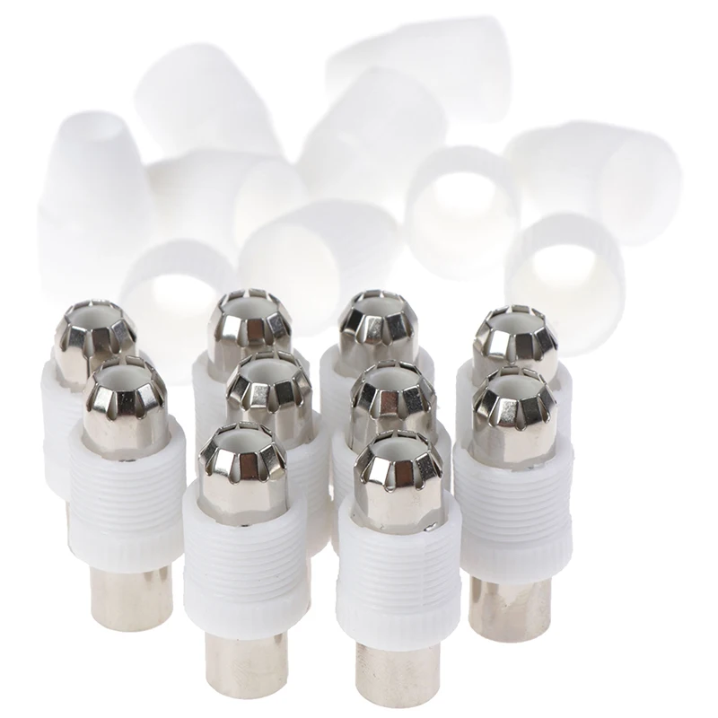 10x Free Welding RF Television Male Plug 9.5 TV Terminal Antenna Connector | Обустройство дома