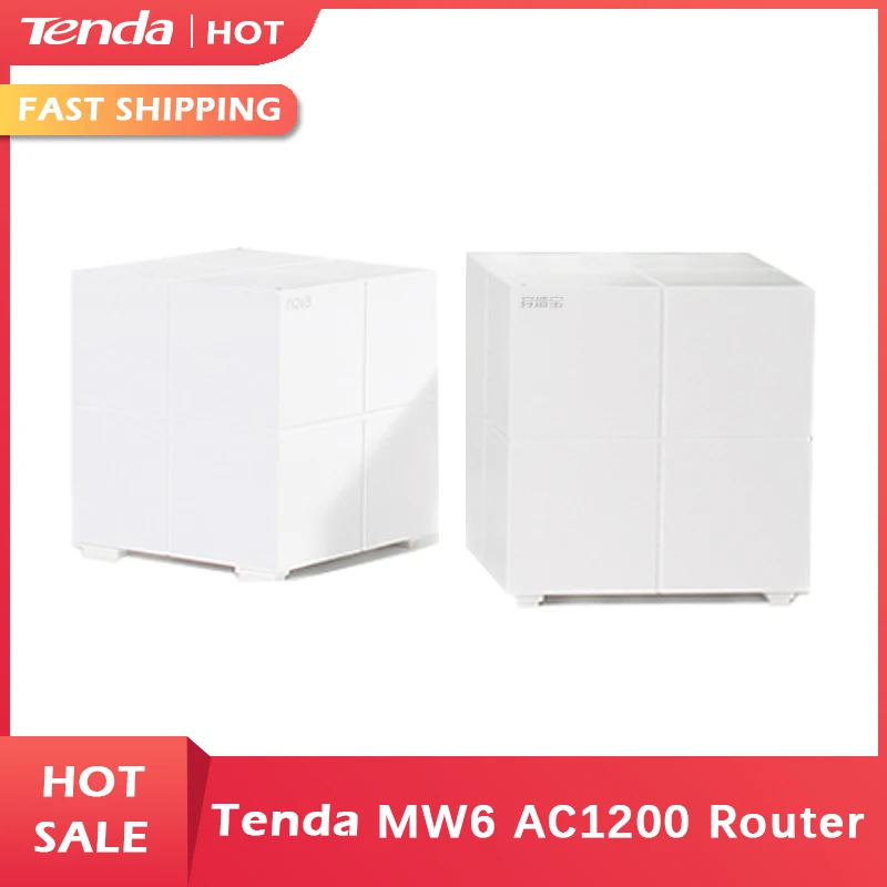 

Tenda Nova MW6, 1000M WiFi Router, Whole Home Mesh WiFi System with 11AC 2.4G/5.0GHz Wireless WI-FI Repeater, APP Remote Manage