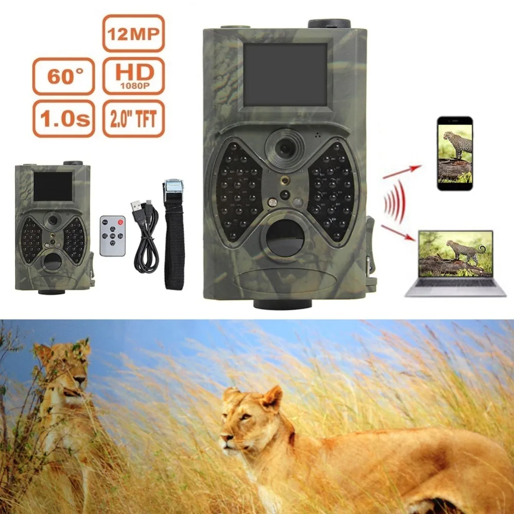 HC-300A охотничья камера HD 1080P 12MP Видео Скаутинг ночного видения светодиоды камера для слежения диких животных ловушка