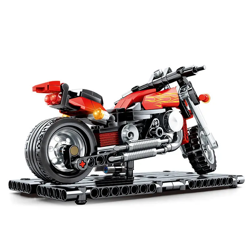 Technic Davidson Fat Boy украшение для мотоцикла строительные блоки кирпичи Классическая