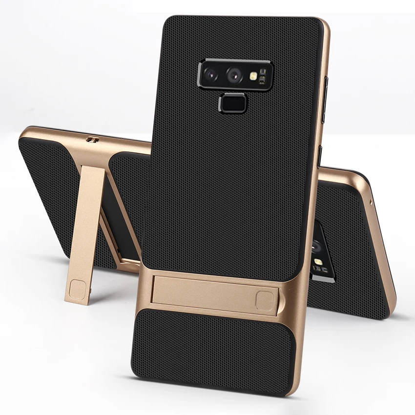Силиконовый чехол для мобильного телефона, чехол-подставка для samsung Galaxy Note 9, чехол, противоударный, 360, защитный, 3D, гибридный, PC Note9, Fundas Capa, корпус