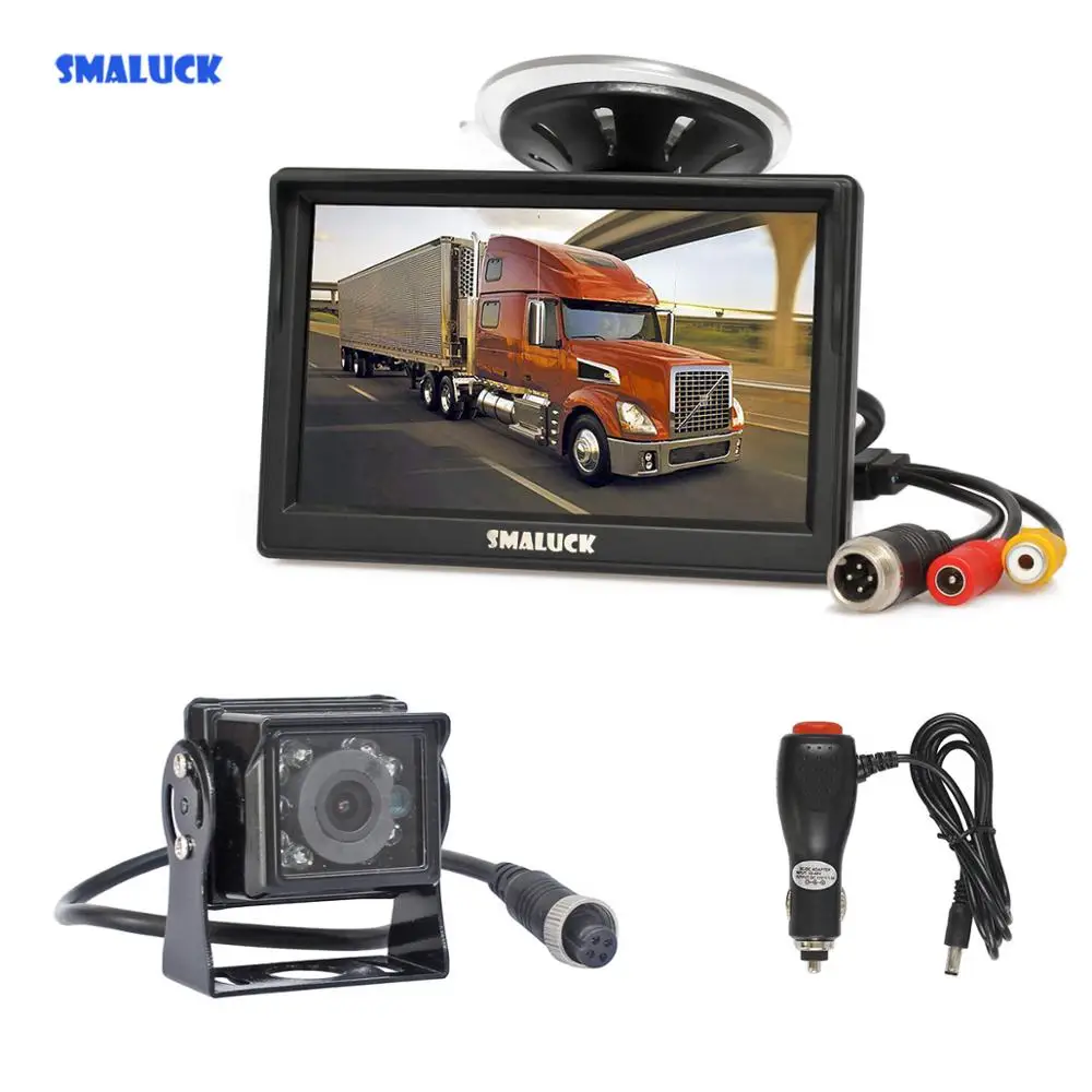 SMALUCK 5 &quotмонитор для автомобиля заднего вида HD водонепроницаемое ИК-устройство