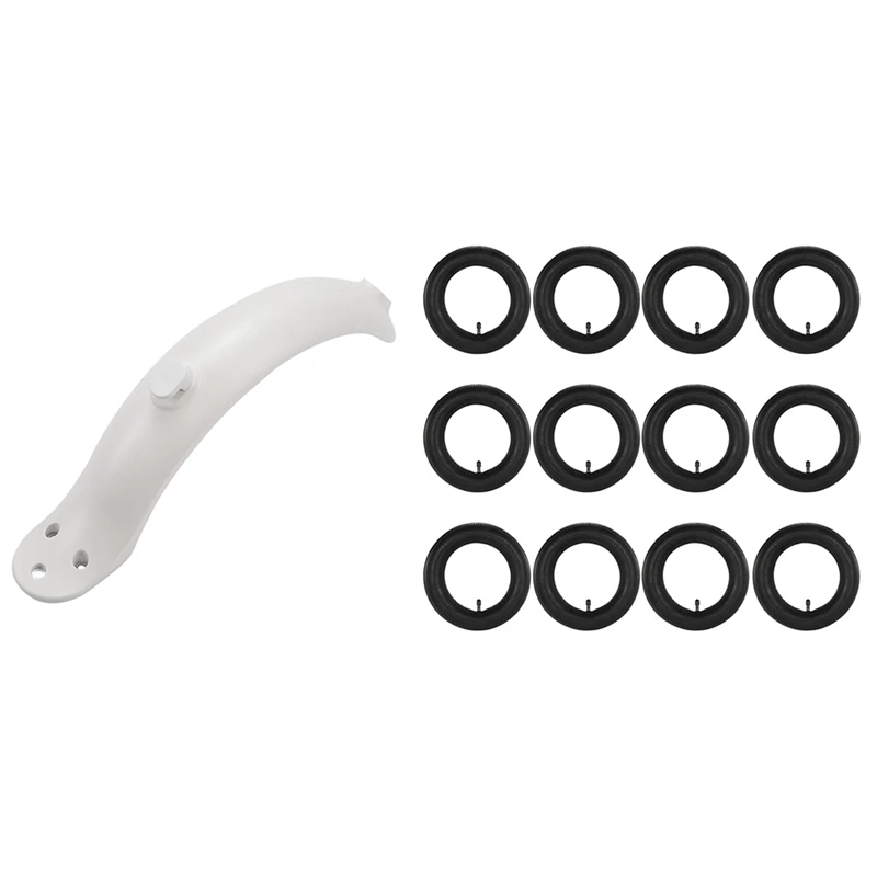 

1 Set Rear Mudguard Fender Taillight & 12 Pcs Electric Scooter Tire 8.5 Inch Inner Tube