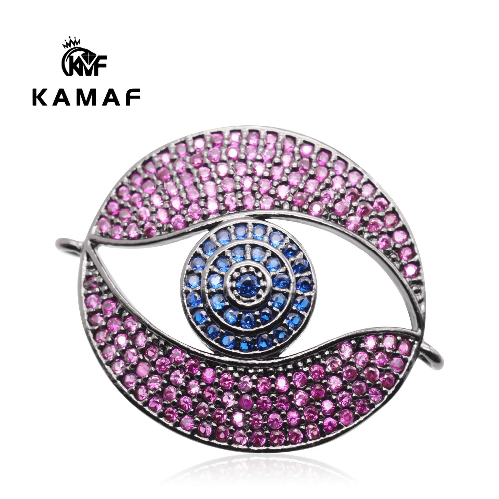 

1 шт. или 2 шт. или 4 шт., оптовые коннекторы для браслета «глаза дьявола», аксессуары для изготовления браслетов и ожерелий, ювелирные подвеск...