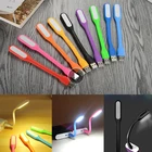 Гибкая светодиодная лампа USB для чтения, миниатсветильник рсветильник портативный светодиодный светильник с питанием от USB, ночсветильник для чтения ноутбука