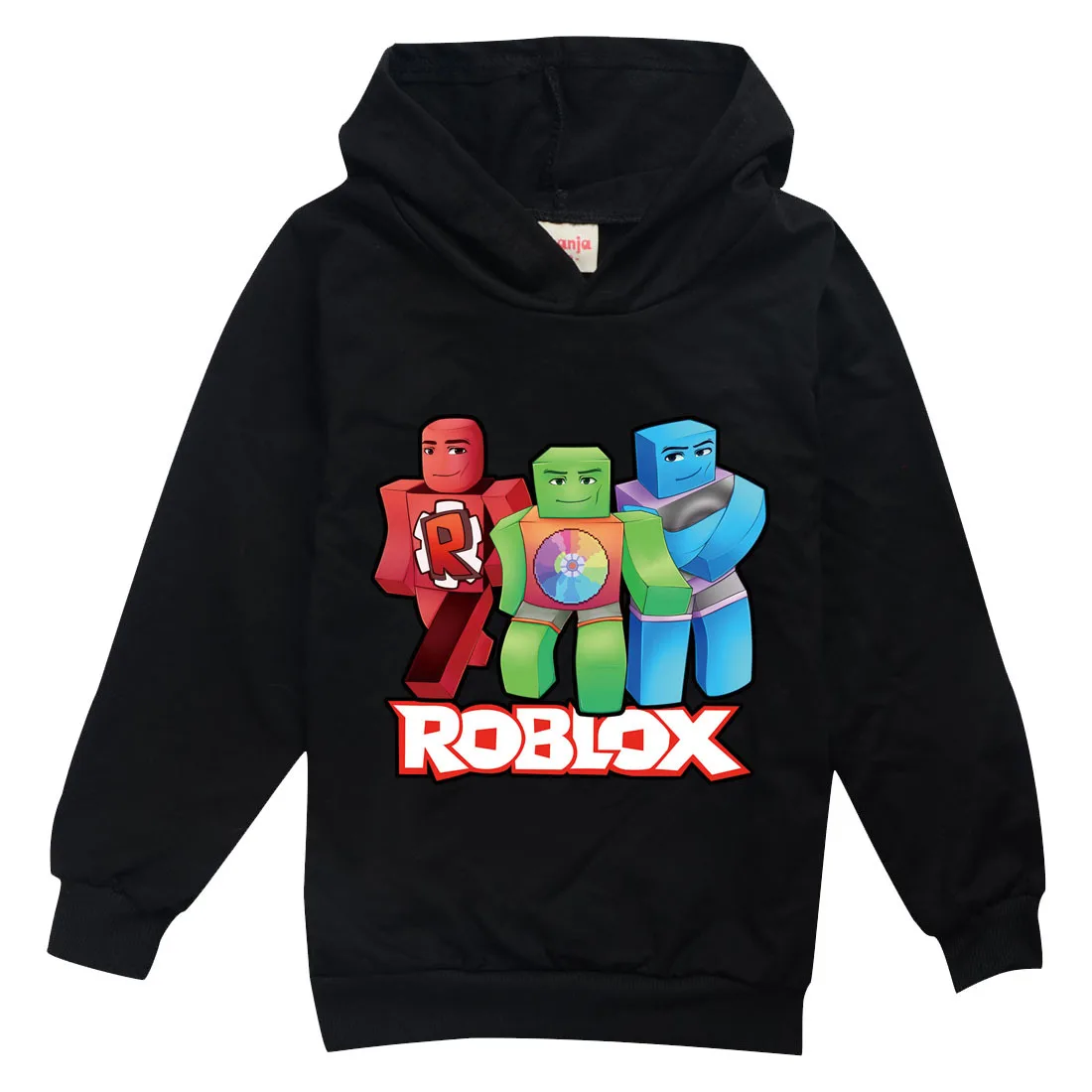 

New Children Robloxing Cartoons Hooded Sweatshirt Shundred Percent Cotton Casual Sport Boys Clothes 2-15 Years kids clothes