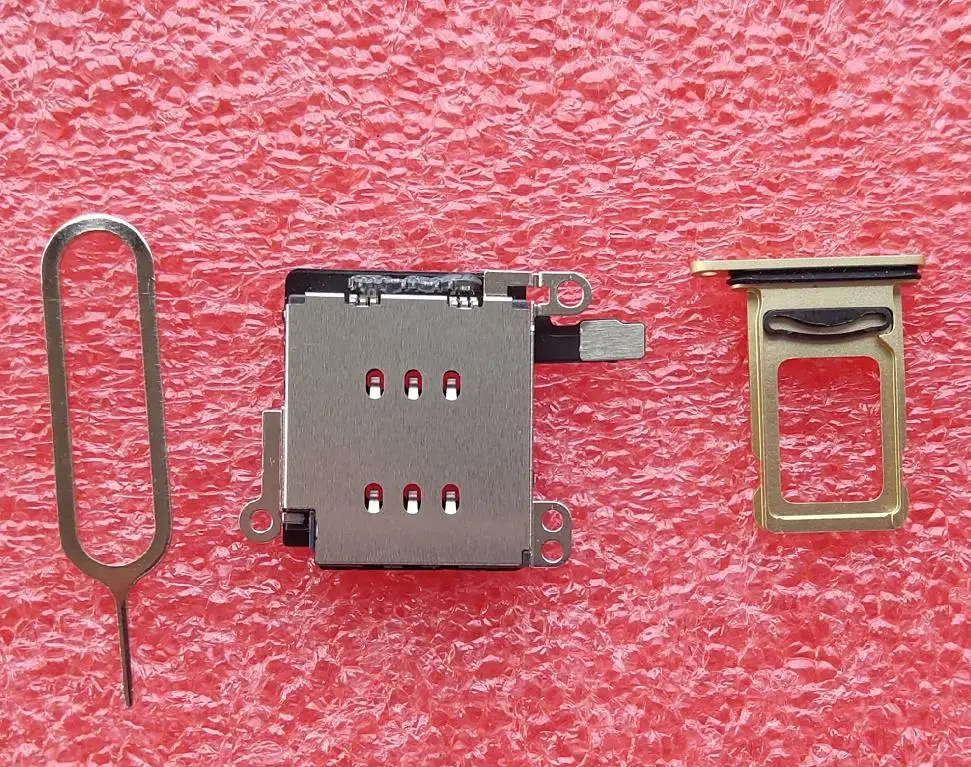 1set/lot for iPhone XR Dual SIM Card tray Holder Slot + reader flex cable open ejector Adapter Replacement | Мобильные телефоны и