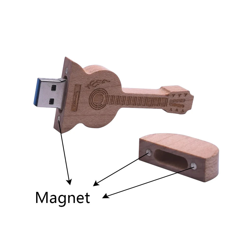 USB флеш накопитель деревянный в форме гитары 3 0/128 ГБ 64/16/32/8 ГБ|USB флэш-накопители| |