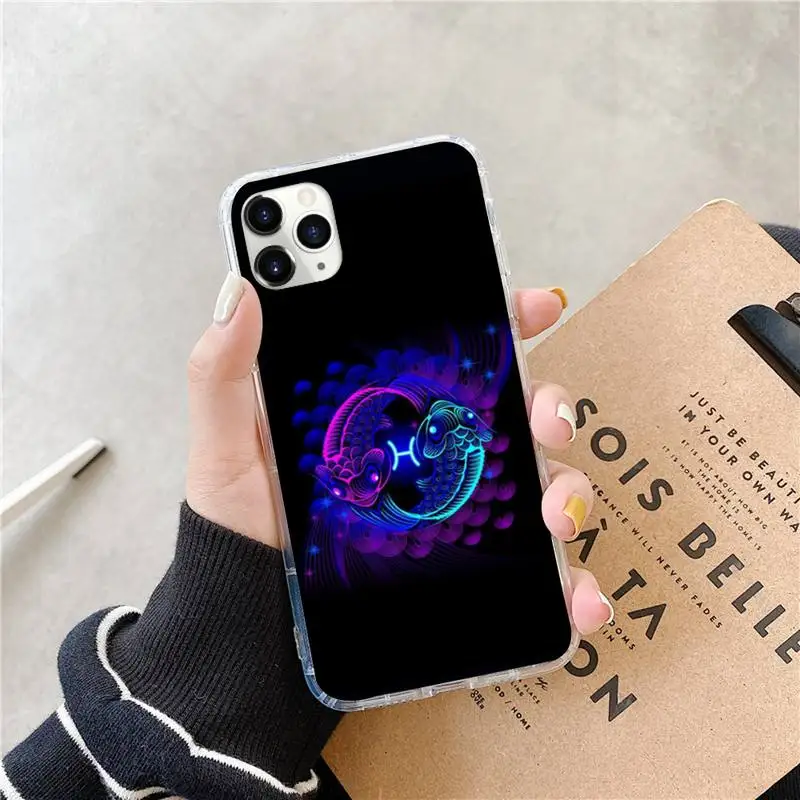

Zodiac Signs Phone Case for iPhone 11 12 mini pro XS MAX 8 7 6 6S Plus X 5S SE 2020 XR