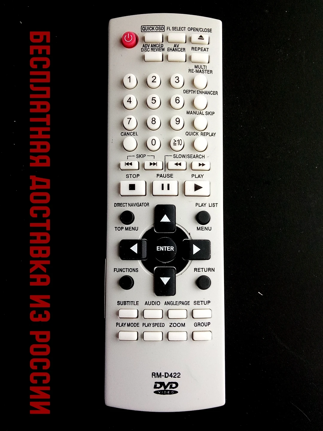 Пульт ДУ для Panasonic RM-D422 (DVD) (universal) | Электроника