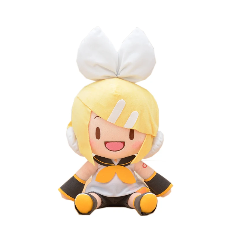 Juguetes de peluche de Anime SEGA Original Hatsune Miku, Kawaii, Vocaloid, Kagamine Len, Kagamine Rin, 34-38Cm, regalos de colecci&oacute;n-4