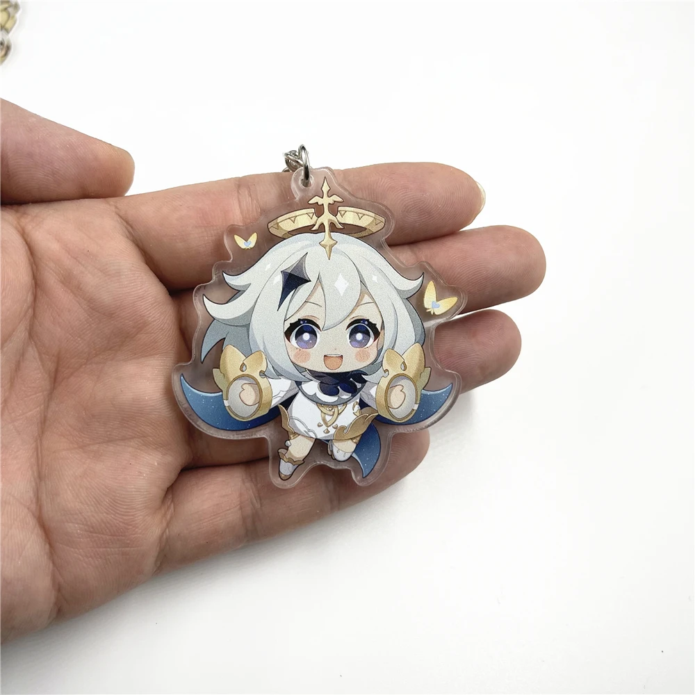 Брелок для ключей из акрила с двухсторонней подвеской брелок в стиле игры