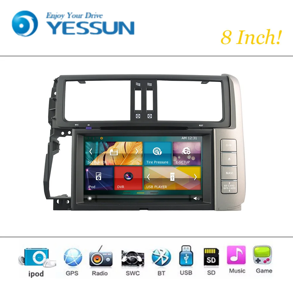 Автомобильный DVD плеер система Wince для Toyota Prado 150 автомагнитола стерео GPS навигация