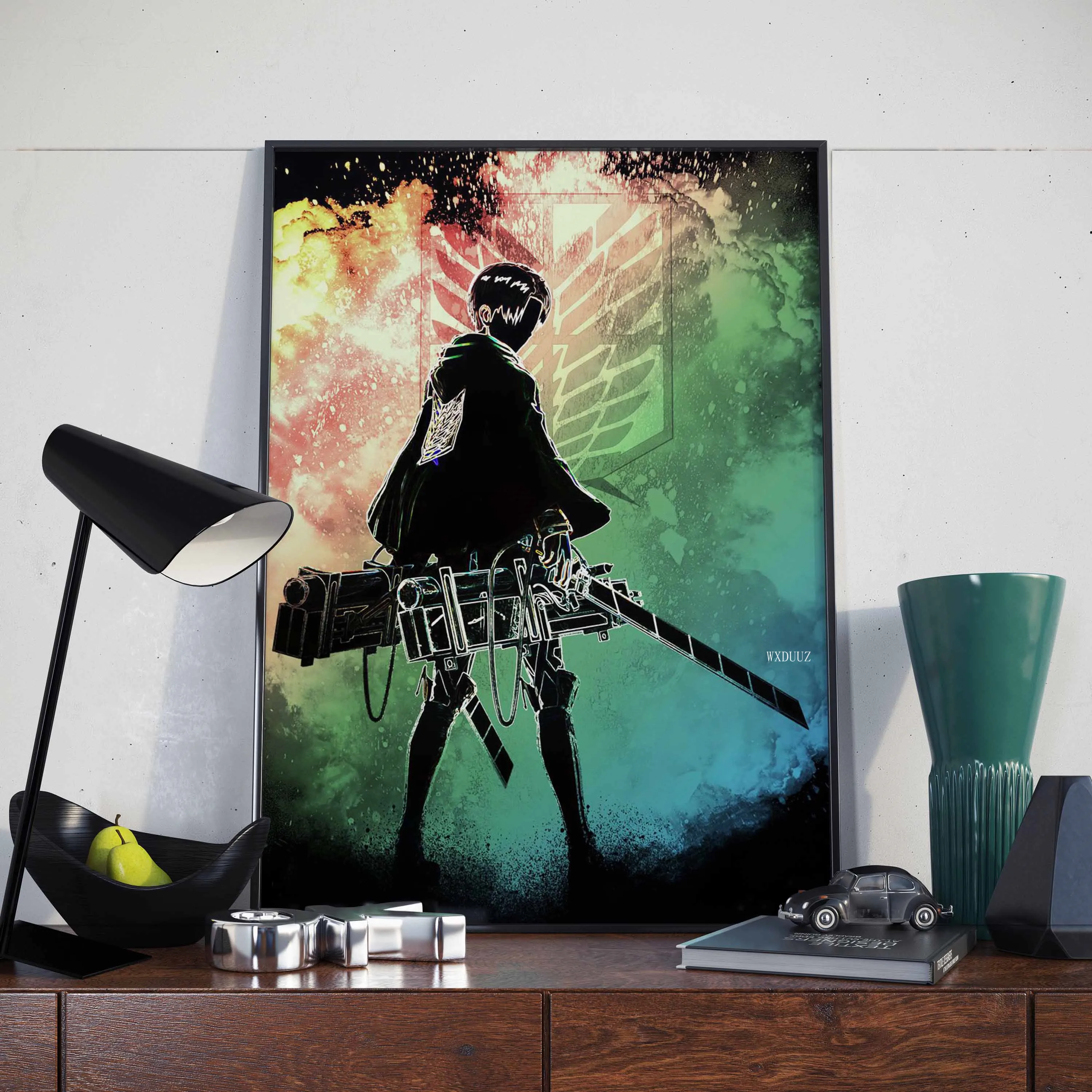 Постер аниме атака на Титанов в японском стиле | Дом и сад