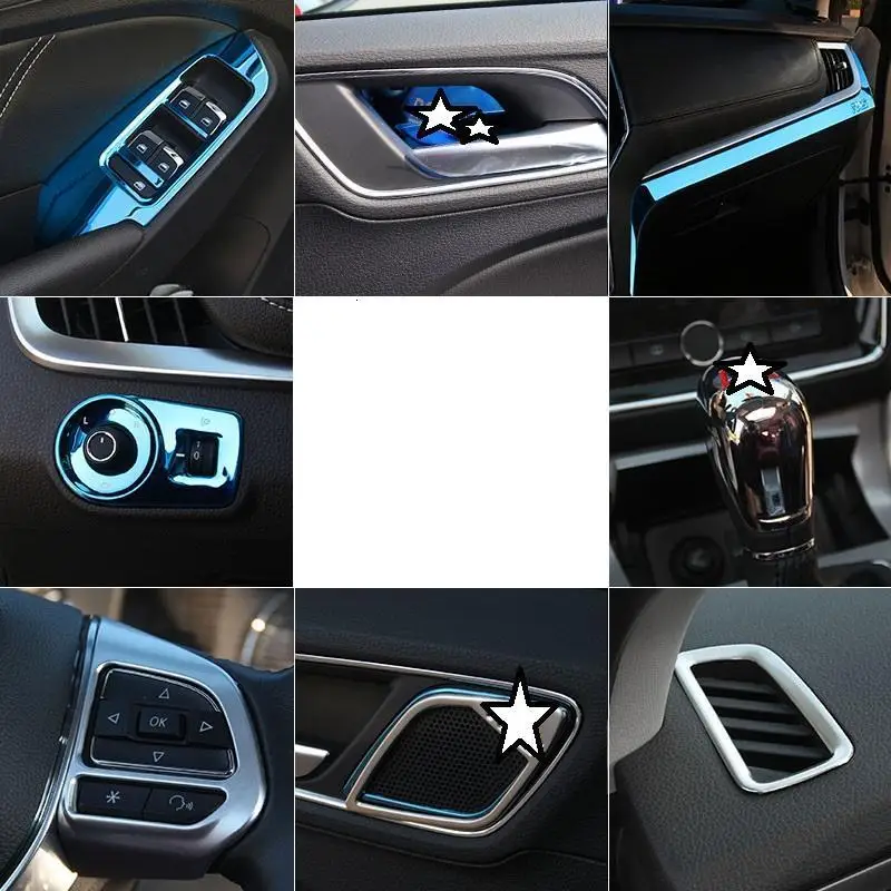 Automovil модифицированное декоративное снаряжение, система управления, интерьер, Лихи, аксессуары, наклейка, полоса автомобиля 18 19 для Morris garaves MG RX5
