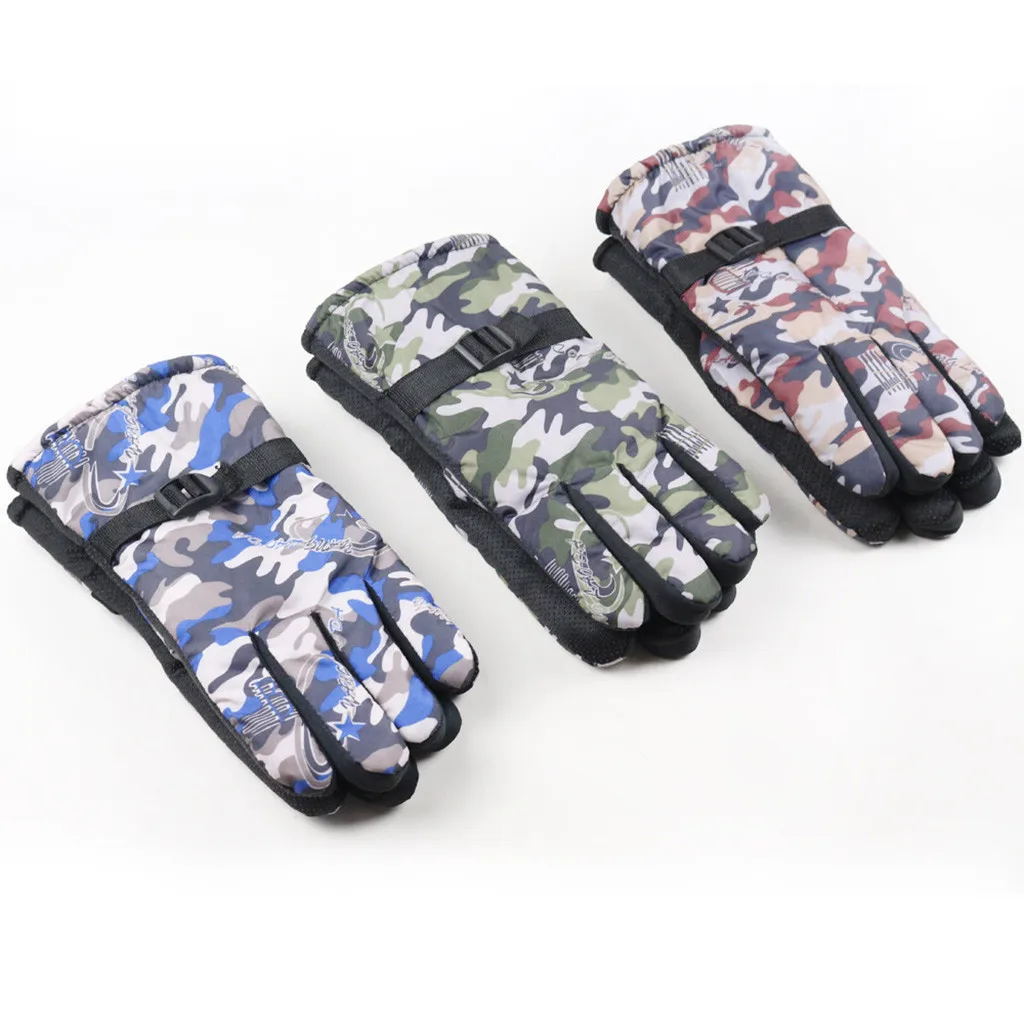 Женские зимние перчатки Нескользящие водонепроницаемые уличные для вождения утепленные плюс женские