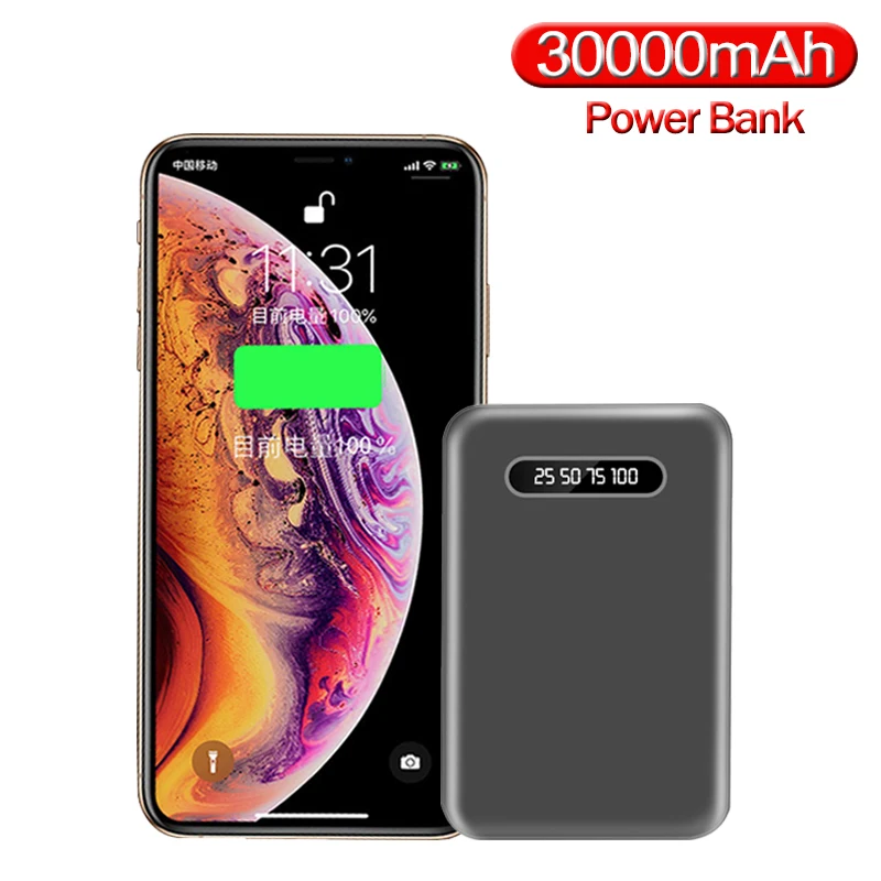 Мини Внешний аккумулятор 12000 мАч 2 USB порта бизнес внешний для смартфона|Внешние