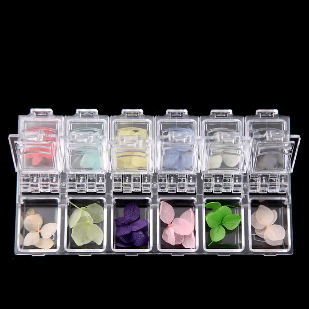 2 коробки микс настоящих цветов украшения для ногтей ювелирные изделия