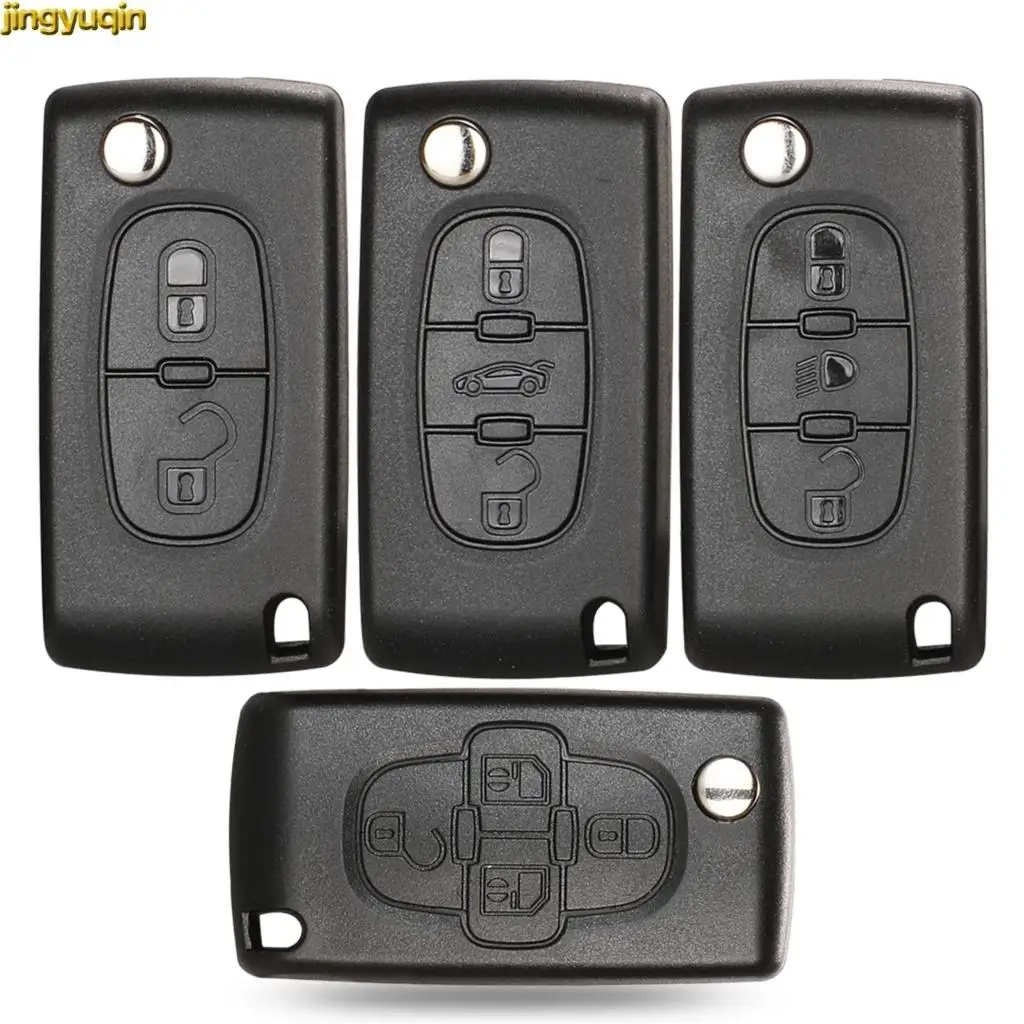 2/3 / 4B дистанционного флип ключа автомобиля Shell CE0523 для Peugeot Partner 107 307 407 607 807 Citroen C2 C3