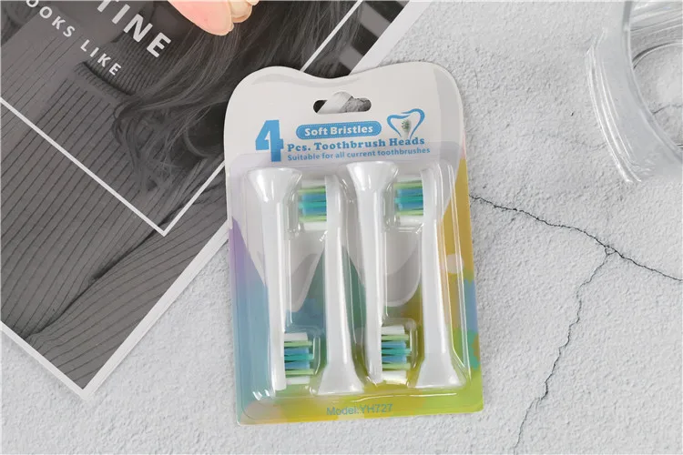 4 шт. зубная щетка для Philips Sonicare InterCare Hx9002 Hx9003 HX9004 Eletrcic зубная Замена щеток для взрослых